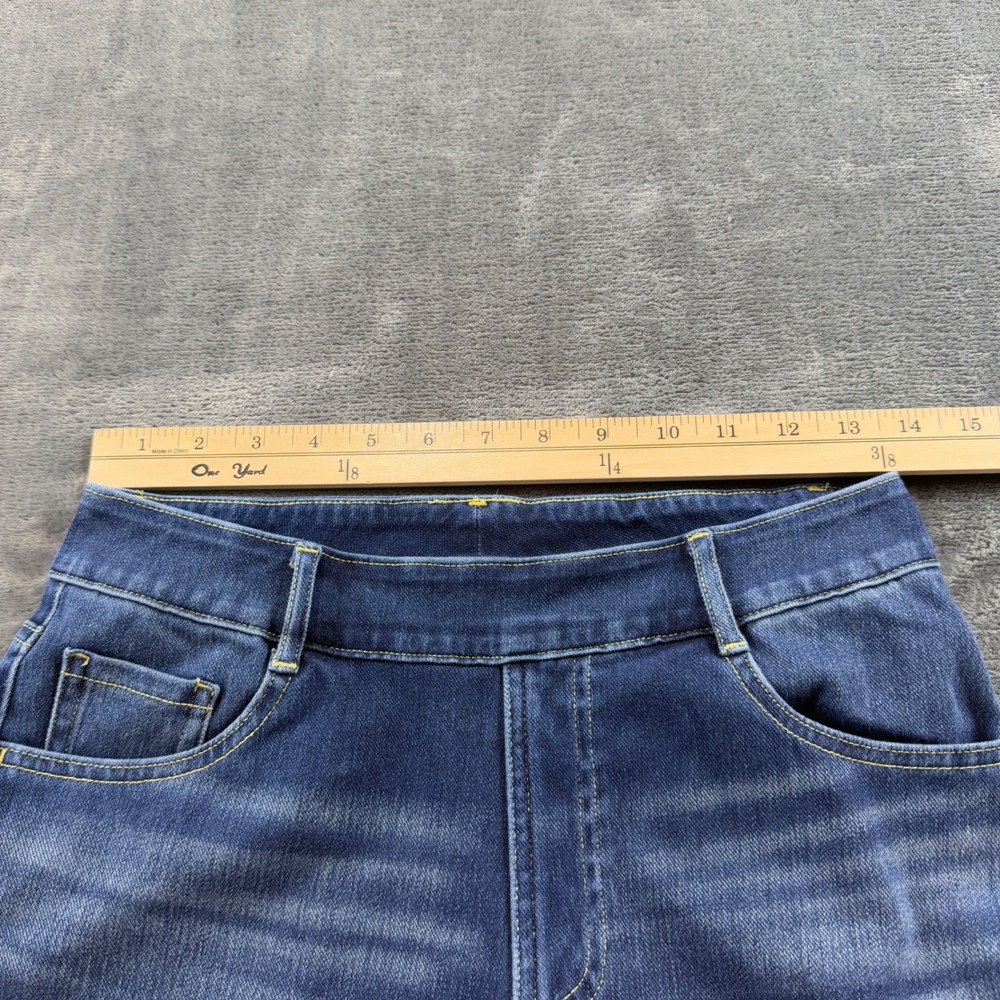 Halara Women Medium Wash Pull On Straight Leg Athleisure Jeans Size M Regular - Picture 5 of 10